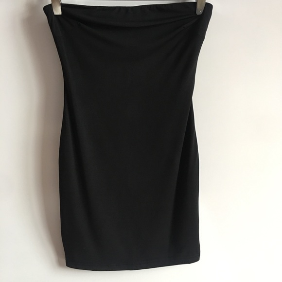 Wild Honey Strapless Black Mini Bodycon Dress - Picture 3 of 8